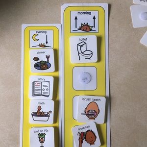 Morning and Evening Picture Schedule Cards